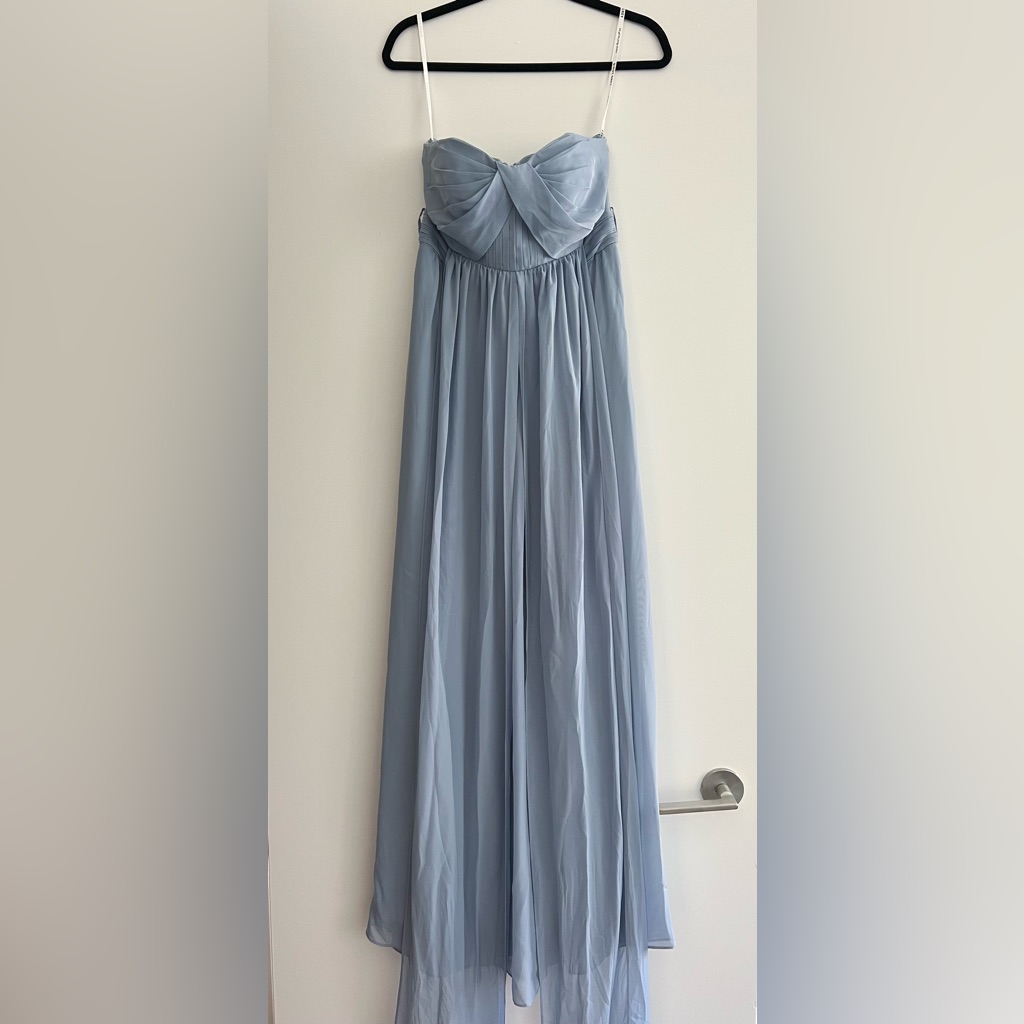 Birdy Grey Grace Dress (Chiffon Dusty Blue)
